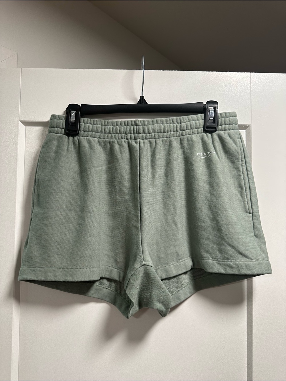 rag & bone Sage Green Athletic Lounge Shorts
